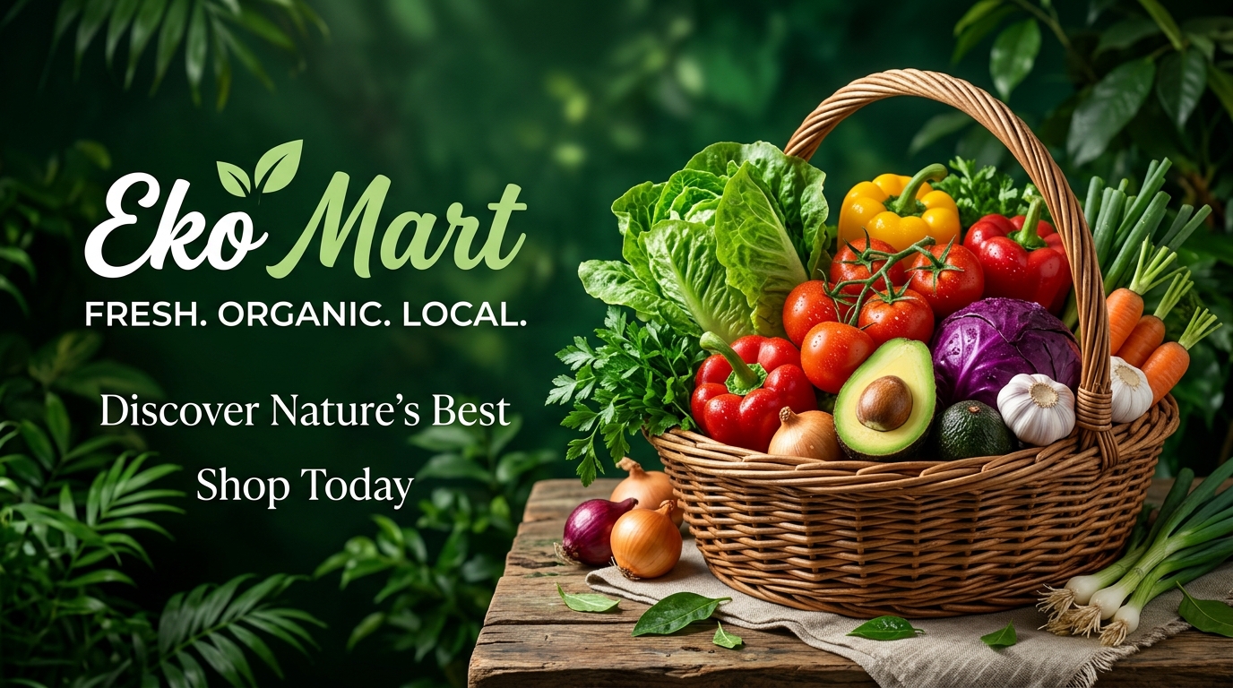 Fresh produce harvest basket